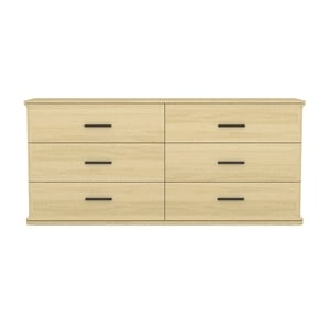 Clifford Traditional Dresser in Natural Oak (6-Drawer)
