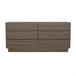 Ardea Contemporary 72&quot Dresser in Walnut (6-Drawer)