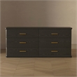 Clifford Traditional Dresser in Black (6-Drawer)
