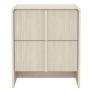 Novara Contemporary 22&quot Nightstand in Whitewashed Oak (2-Drawer)