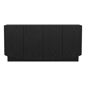 Ardea Contemporary 60&quot Sideboard in Black (4-Door)