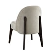 Oslo Contemporary Modern Chenille Wood Side Chair in Taupe - Set of 2