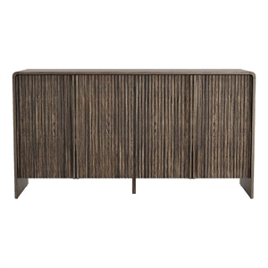 Novara Contemporary 60&quot Sideboard in Jacobean Walnut (4-Door)