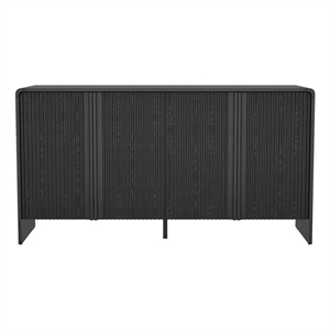 Novara Contemporary 60&quot Sideboard in Black (4-Door)