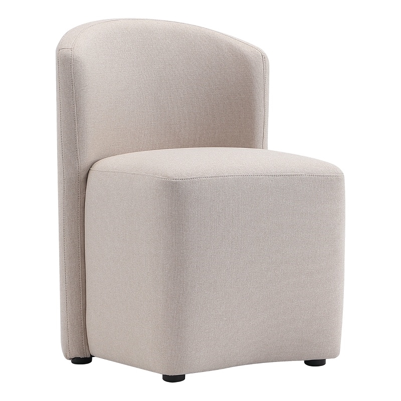 Hearth Contemporary Modern Upholstered Side Chair in Barley