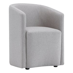 Hearth Contemporary Modern Upholstered Armchair in Light Gray