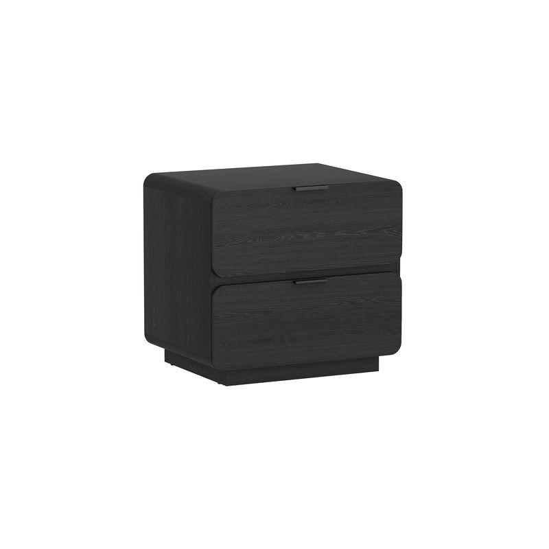 Chrystie Contemporary Modern 2-Piece Dresser and Nightstand in Black