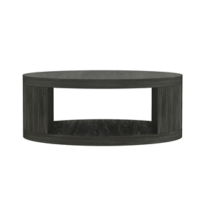 Alure Contemporary 36&quot Round Coffee Table in Charcoal