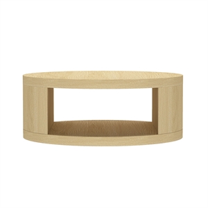 Alure Contemporary 36&quot Round Coffee Table in Natural Oak
