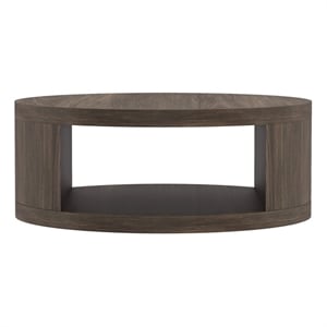 Alure Contemporary 36&quot Round Coffee Table in Walnut