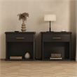 Clifford Traditional 2-Piece Dresser and Nightstand in Black