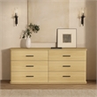 Clifford Traditional 2-Piece Dresser and Nightstand in Natural Oak