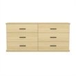 Clifford Traditional 2-Piece Dresser and Nightstand in Natural Oak