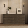 Clifford Traditional 2-Piece Dresser and Nightstand in Walnut
