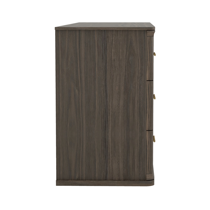 Clifford Traditional 2-Piece Dresser and Nightstand in Walnut
