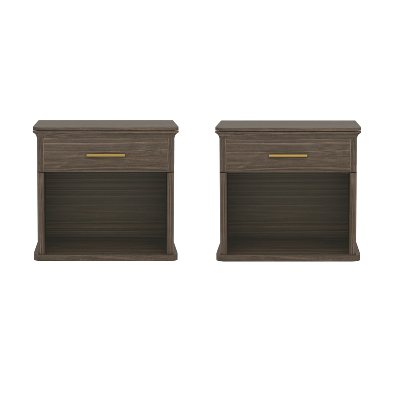 Clifford Traditional 2-Piece Dresser and Nightstand in Walnut