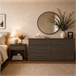 Clifford Traditional 2-Piece Dresser and Nightstand in Walnut