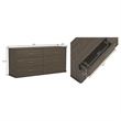 Clifford Traditional 2-Piece Dresser and Nightstand in Walnut