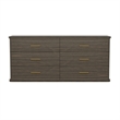 Clifford Traditional 2-Piece Dresser and Nightstand in Walnut