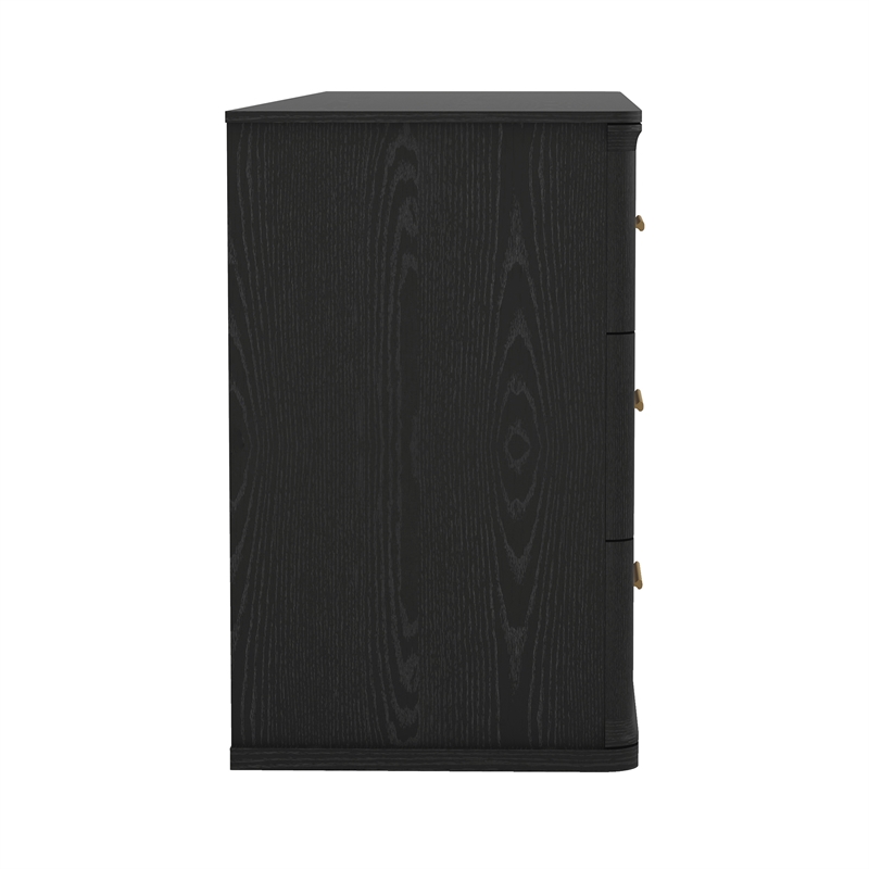 Clifford Traditional 2-Piece Dresser and Nightstand in Black