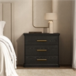 Clifford Traditional 2-Piece Dresser and Nightstand in Black