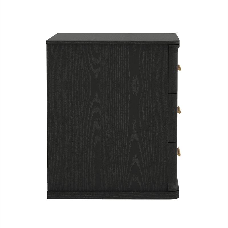Clifford Traditional 2-Piece Dresser and Nightstand in Black