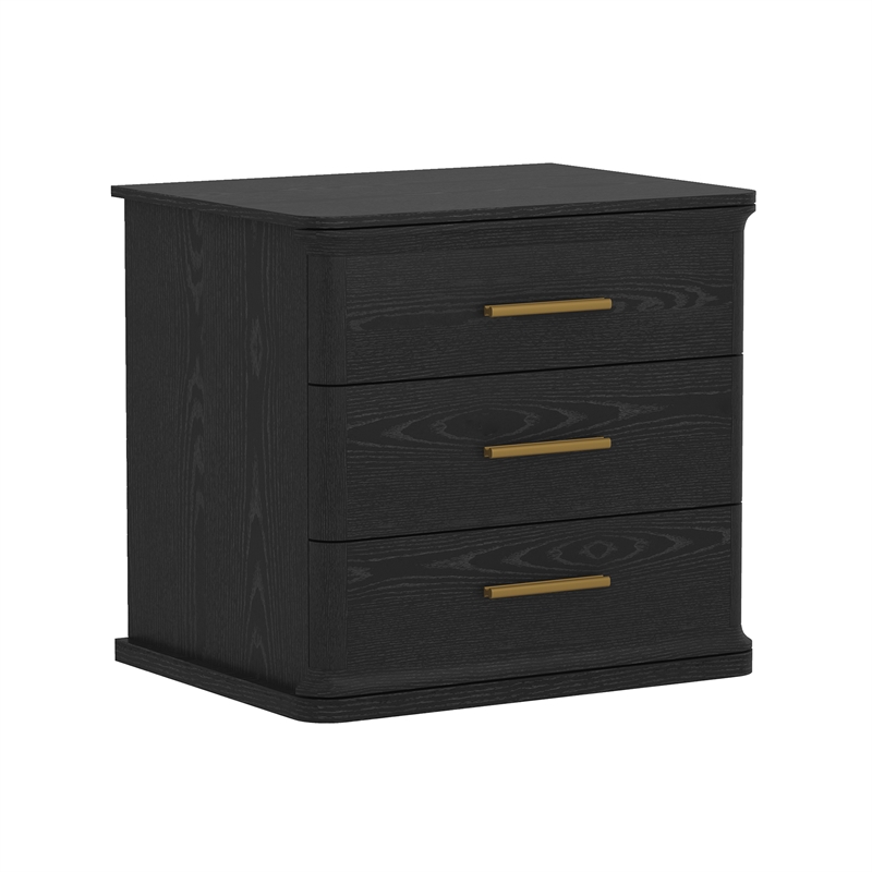 Clifford Traditional 2-Piece Dresser and Nightstand in Black