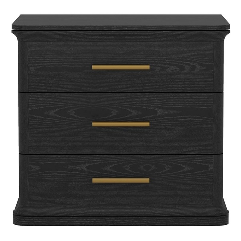Clifford Traditional 2-Piece Dresser and Nightstand in Black