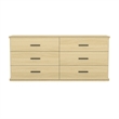 Clifford Traditional 2-Piece Dresser and Nightstand in Natural Oak