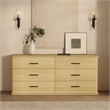 Clifford Traditional 2-Piece Dresser and Nightstand in Natural Oak