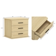 Clifford Traditional 2-Piece Dresser and Nightstand in Natural Oak