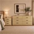 Clifford Traditional 2-Piece Dresser and Nightstand in Natural Oak