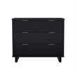 Elara Contemporary 2-Piece Dresser and Nightstand in Black