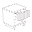 Elara Contemporary 2-Piece Dresser and Nightstand in Light Gray
