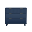 Elara Contemporary 2-Piece Dresser and Nightstand in Midnight Blue