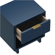 Elara Contemporary 2-Piece Dresser and Nightstand in Midnight Blue