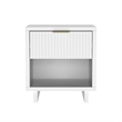 Elara Contemporary 2-Piece Dresser and Nightstand in White