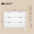 Elara Contemporary 2-Piece Dresser and Nightstand in White