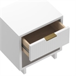 Elara Contemporary 2-Piece Dresser and Nightstand in White