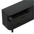 Solara Contemporary 2-Piece Dresser and Nightstand in Black