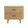 Solara Contemporary 2-Piece Dresser and Nightstand in Natural Oak