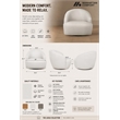 Lukas Contemporary Modern Upholstered Swivel Accent Chair in Cream