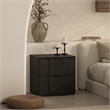 Clive Mid-Century Modern 2-Piece Dresser and Nightstand in Black