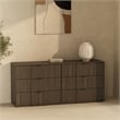 Clive Mid-Century Modern 2-Piece Dresser and Nightstand in Walnut