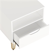 Avira Mid-Century Modern 2-Piece Dresser and Nightstand in White