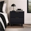 Elara Contemporary 2-Piece Dresser and Nightstand in Black