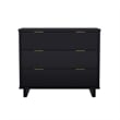 Elara Contemporary 2-Piece Dresser and Nightstand in Black