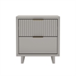 Elara Contemporary 2-Piece Dresser and Nightstand in Light Gray