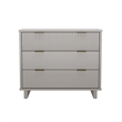 Elara Contemporary 2-Piece Dresser and Nightstand in Light Gray