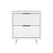 Elara Contemporary 2-Piece Dresser and Nightstand in White